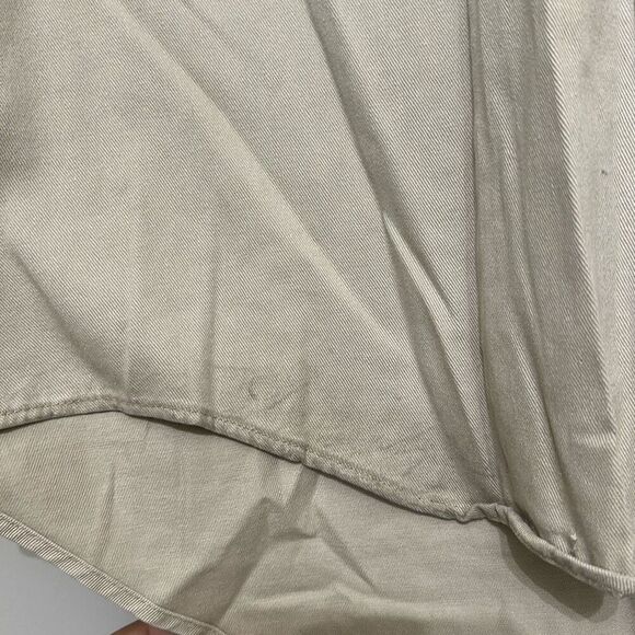 Vintage 90s Western Limits Beige Collarless Rodeo Button Down Shirt Size Large - Picture 4 of 11